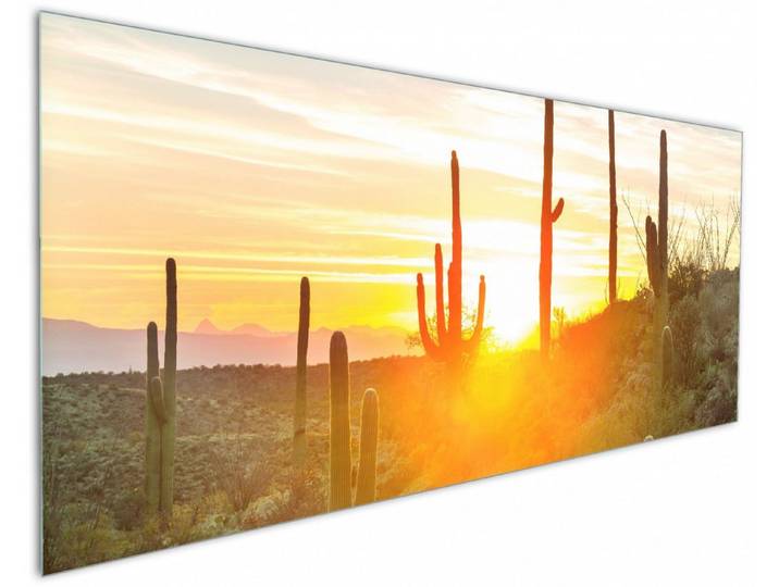 Wallario Küchenrückwand Sonnenaufgang in der Wüste, (1-tlg)