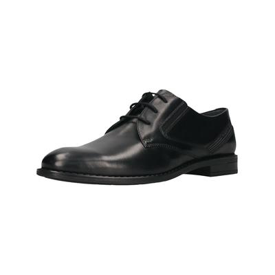 Schnürschuh BUGATTI "bugatti Businessschuhe Leder", Herren, Gr. 41, schwarz, Leder, Schuhe Schnürschuh