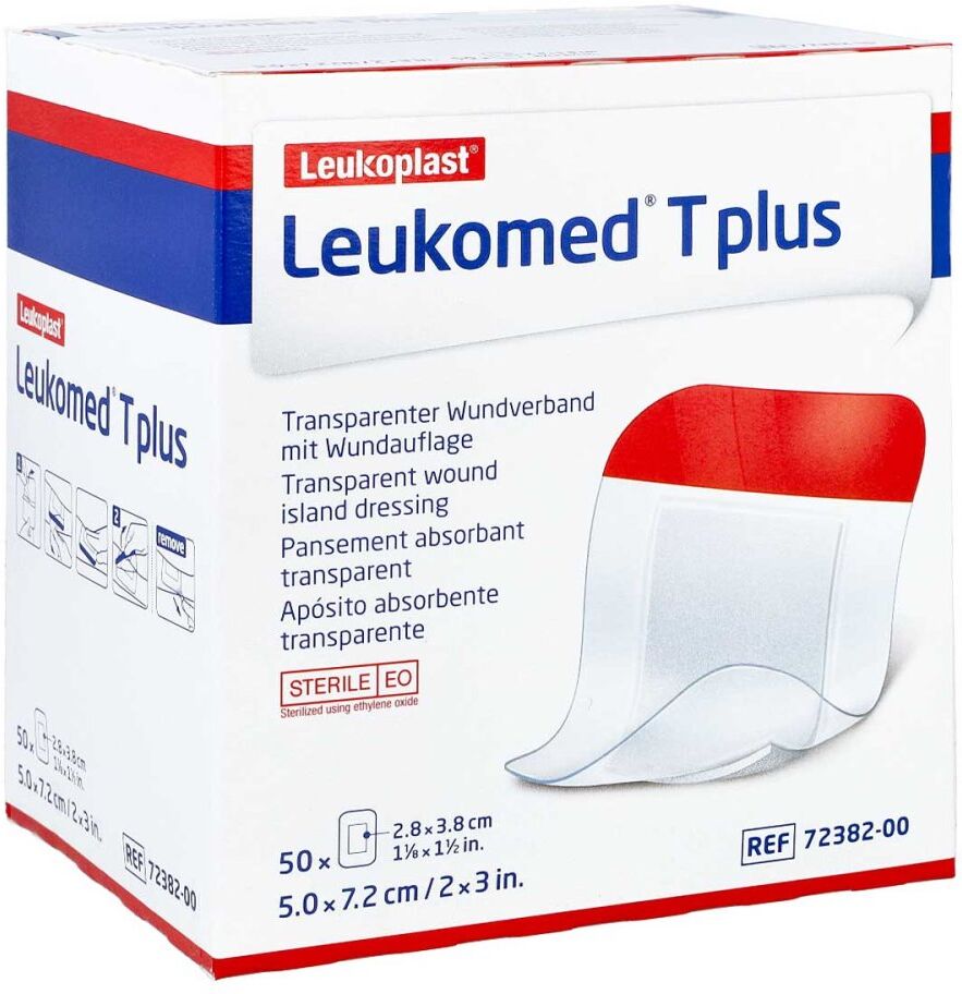 Leukomed transparent plus sterile Pflaster 5x7,2 cm