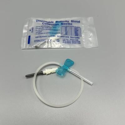 Uplift Picks Pet Care Disposable Butterfly Blood Infusion Needle Set For Cats Dogs And Animal Clinics blue (23g)