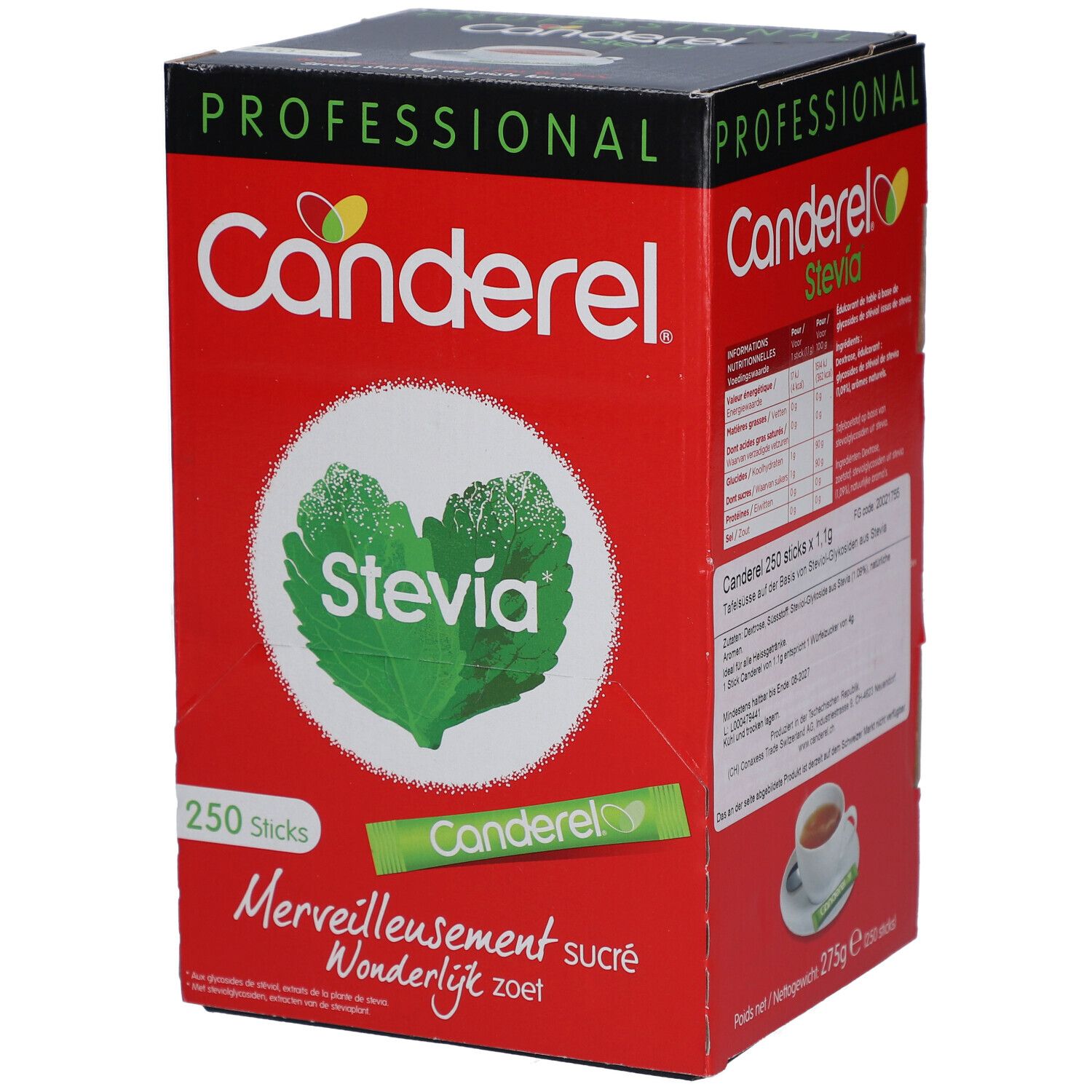 Canderel Green Stevia Stick 250 Stk St Futter