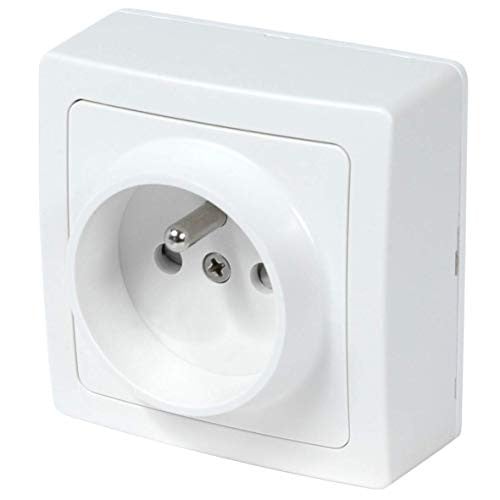 Debflex Blok-serie Wandcontactdoos 2P+T Wit 16A