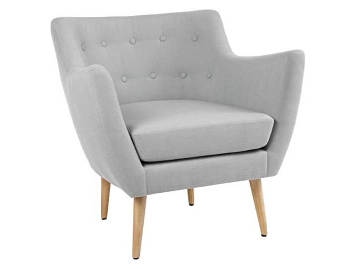 Menzzo Skandinavischer Sessel Molly Fabric Grey