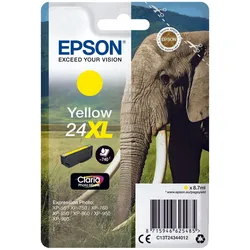 Epson Original 24XL Elefant Druckerpatrone gelb 740 Seiten 9ml (C13T24344012)