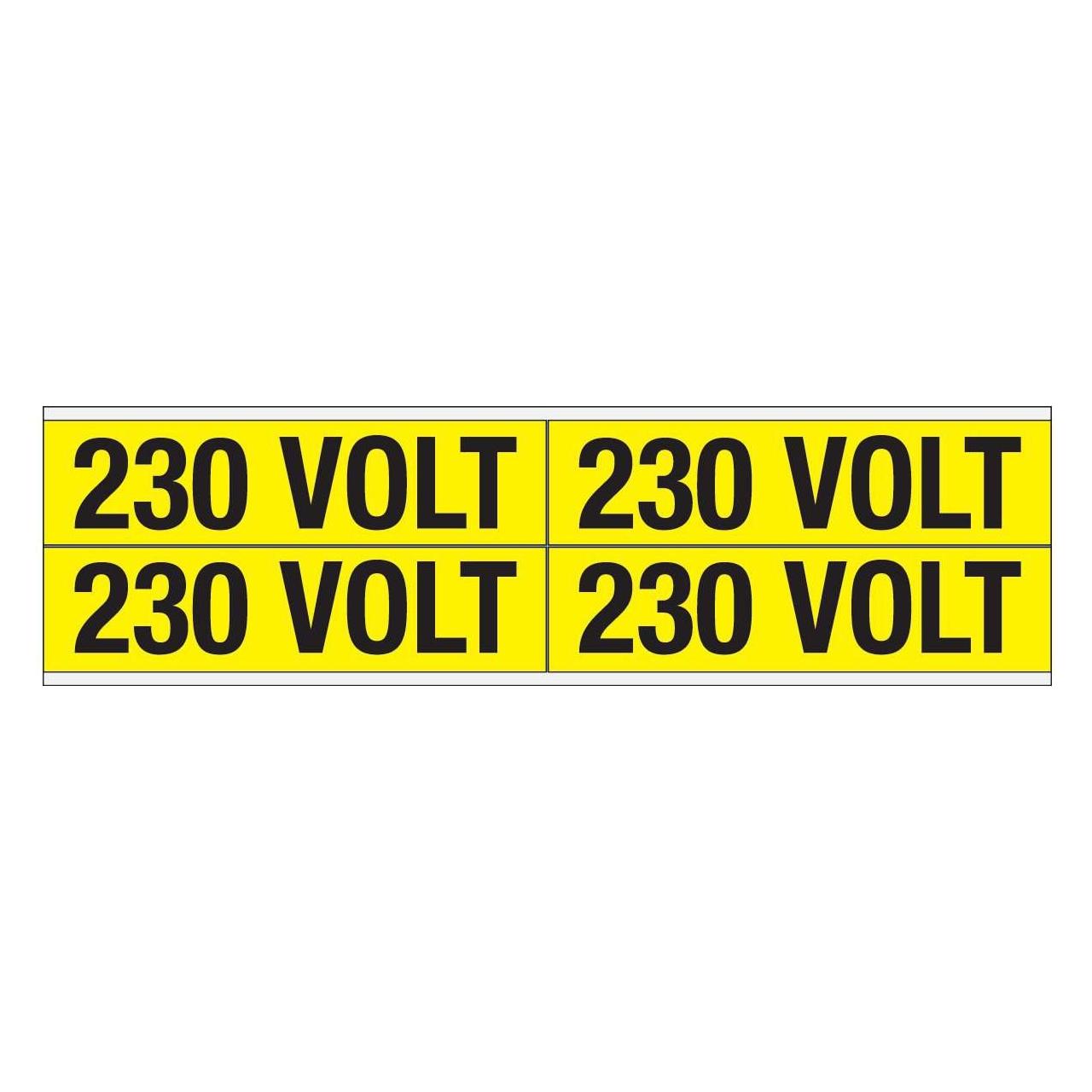 Brady Kennzeichnungen für Leitungen und Stromspannung, 230 Volt (VOLTAGE MARKERS CV 230 VOLT B)