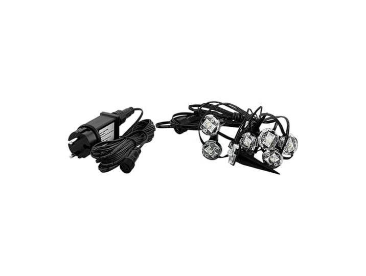 Eglo LED guirlande lumineuse extérieure\, 9 lampes\, matériau : plastique couleur : noir\, IP65