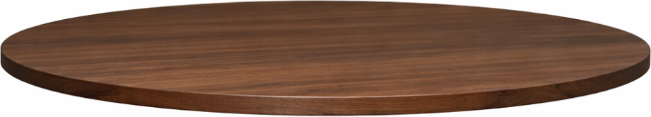 B2B Partner Tischplatte, Kreis 1200 mm, Nussbaum