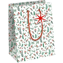 Clairefontaine 6x Cosy, Kraft weiß, Geschenktasche M 21,5x10,2x25,3 cm - Weiß X-32820-3C