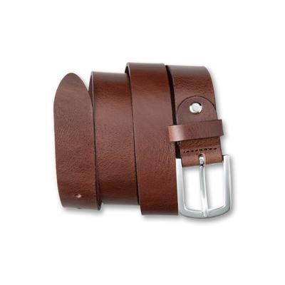 Ledergürtel BERND GÖTZ "Ledergürtel mit effektvoll genarbter Oberfläche", Herren, Gr. 80, braun (marone), Rindsleder, Gürtel Ledergürtel