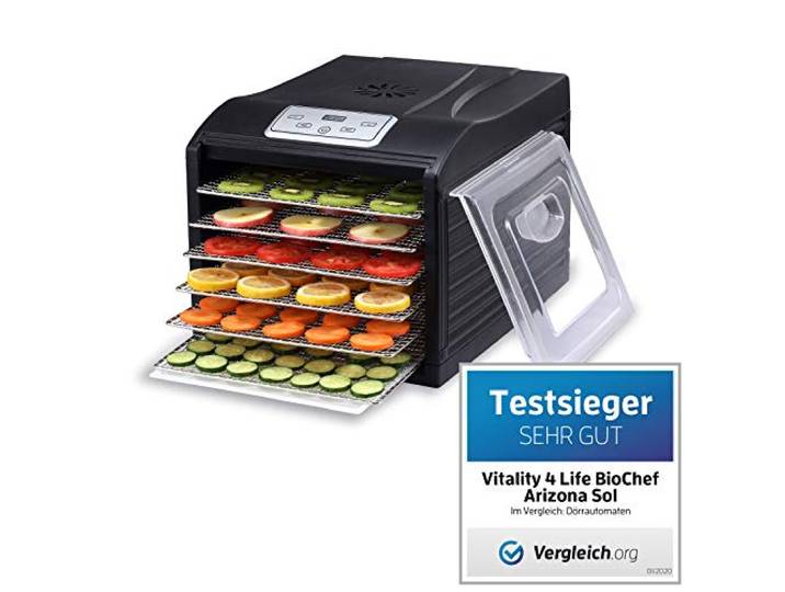 Déshydrateur Alimentaire BioChef Arizona Sol 6 Plateaux - Noir