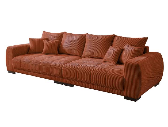 Big Sofa Cord rost mit Nosagunterfederung 300 cm - ARTEMIS
