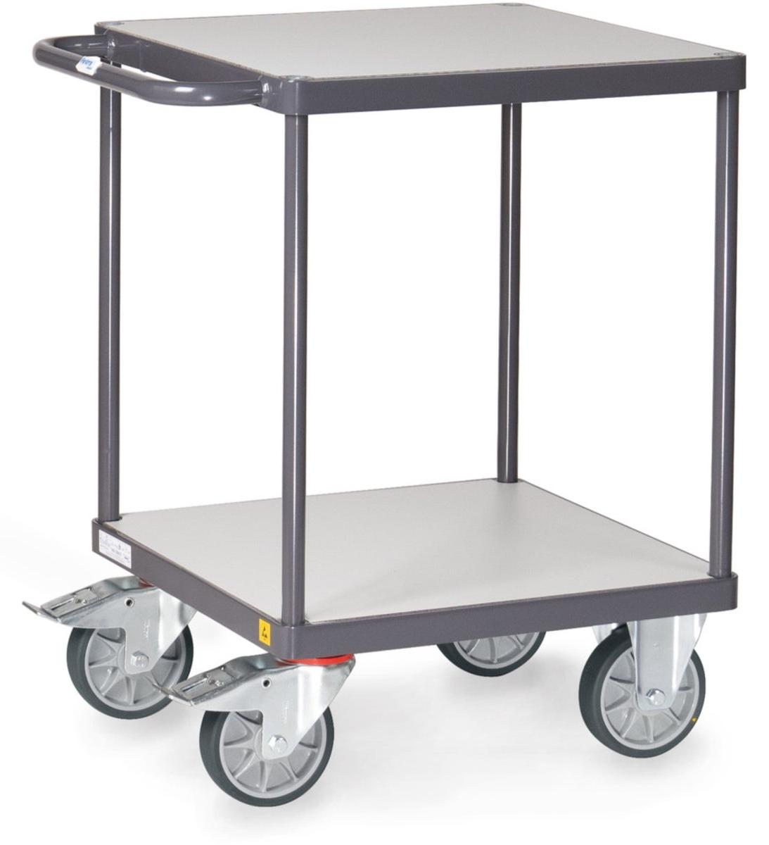 Fetra Transportgeräte Fetra ESD-Tischwagen Ladefläche 600 x 600 mm, 9496