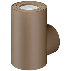 One Wall GU10 38° zylindrische LED-Wandleuchte, Corten-Finish, modernes Design für die Innenbeleuchtung - Beneito & Faure