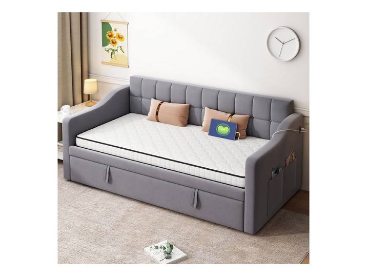 Federkernmatratze Gerollte Matratze 90x200 90x190, Härtegrad: H3, Odikalo, (Federkernmatratze mit ergonomischen Modulen und Entlastung der Lendenwirbelsäule, Dicke: 10 cm, Weiß)