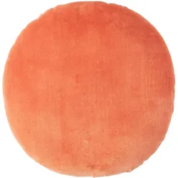 DEKOKISSEN rund orange, Baumwollsamt?40 cm