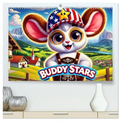 Buddy Stars - Abenteuer für Kinder (hochwertiger Premium Wandkalender 2026 DIN A2 quer), Kunstdruck in Hochglanz