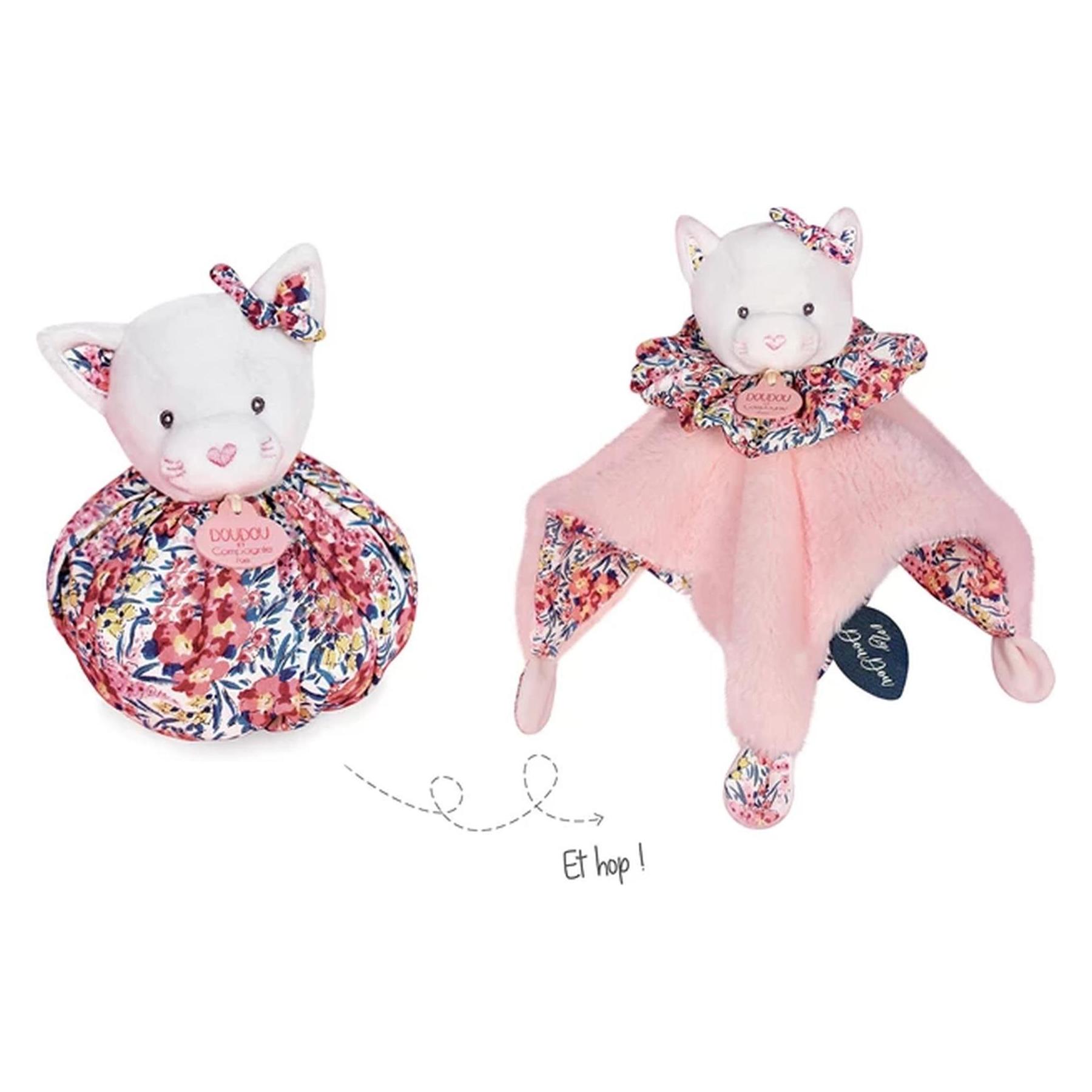 Doudou et Compagnie Boule Katze Schmusetuch 25cm (7 x 12 cm) (DC3933)