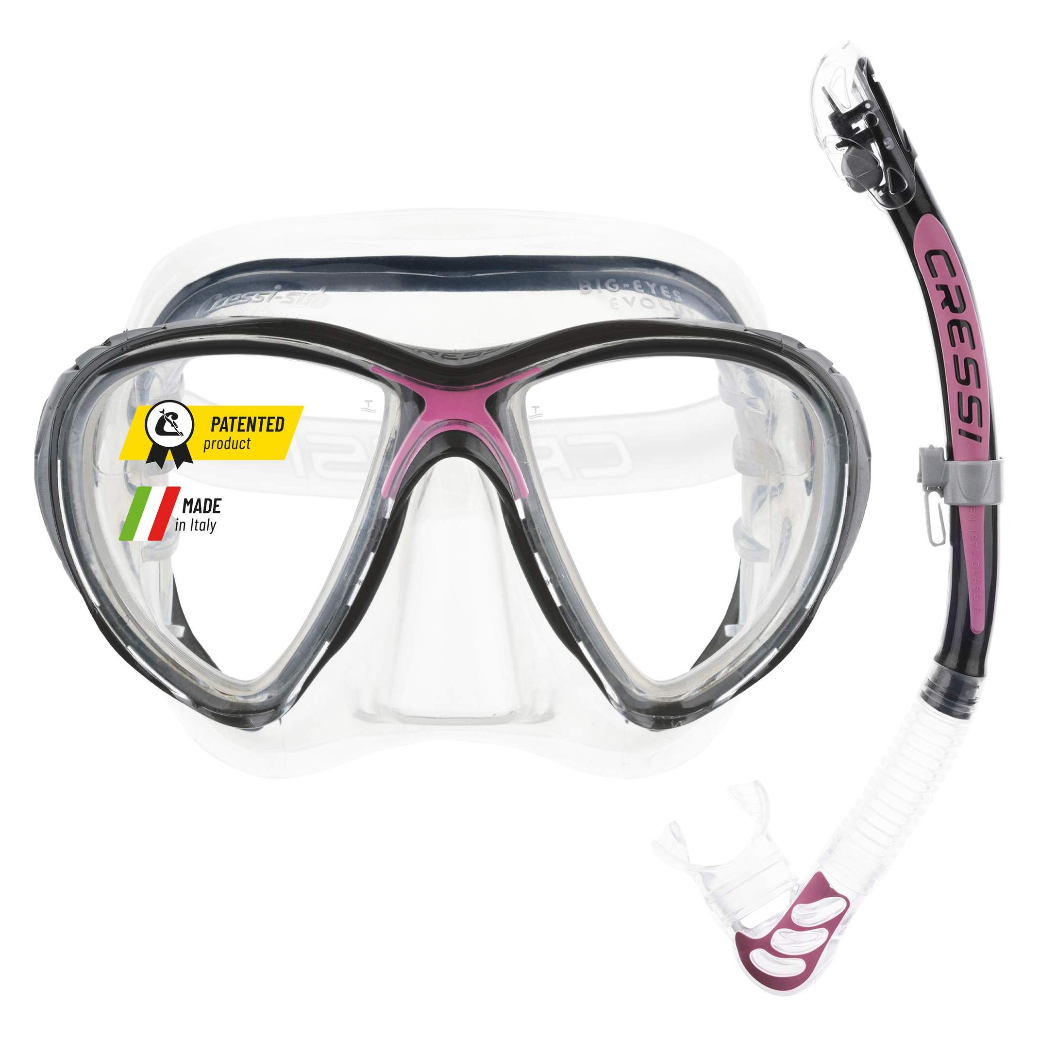 Cressi Big Eyes Evolution + Alpha Ultra Dry (WDS337040)