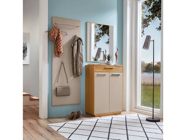 Porte-manteau mural I 60 x 170 x 10cm Marron/Taupe