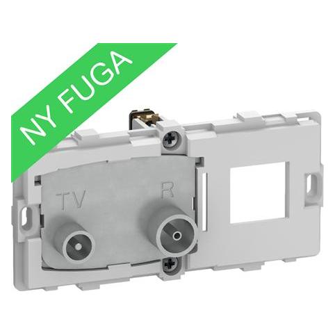 LK FUGA TV/R+RJ45 SlutdåseTD31E 2Modul indsats (AAK508D0301)