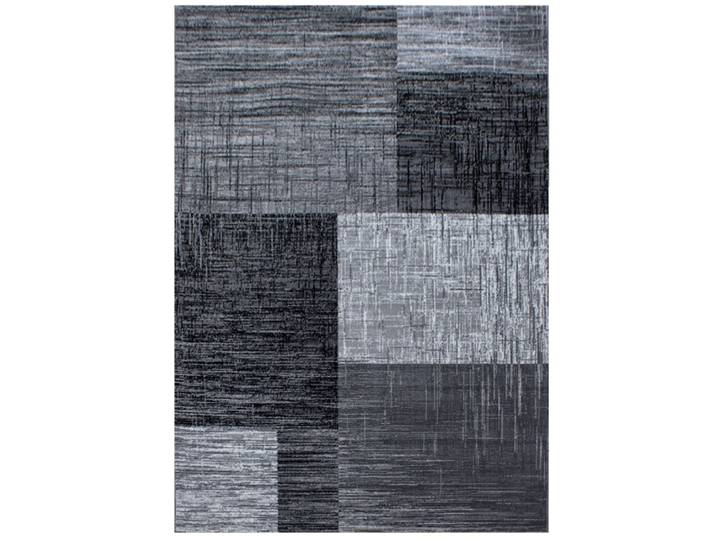 Tapis géométrique à carreaux noir 80x300cm