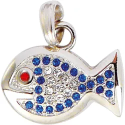 Wolters Schmuckanhänger Fisch, blau - für ein wirkungsvolles Outfit!