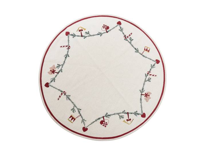 Bloomingville Yule kerstboomkleed Ø110 cm Rood