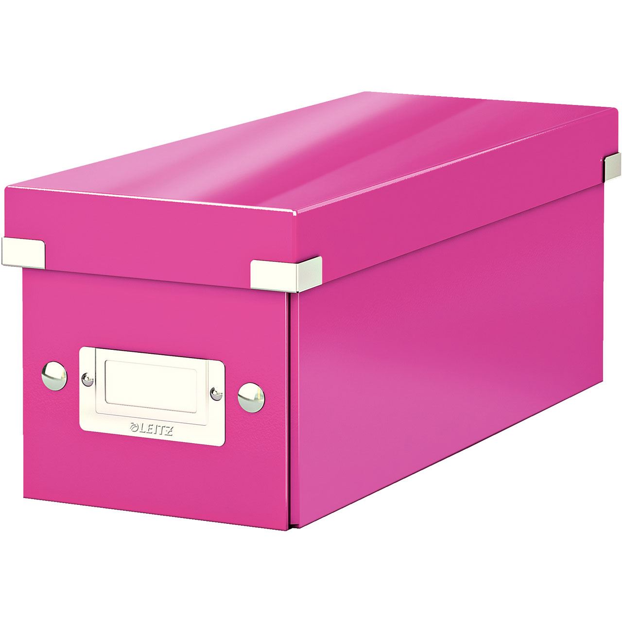 LEITZ CD-/DVD-Box Click & Store pink, 1 St.