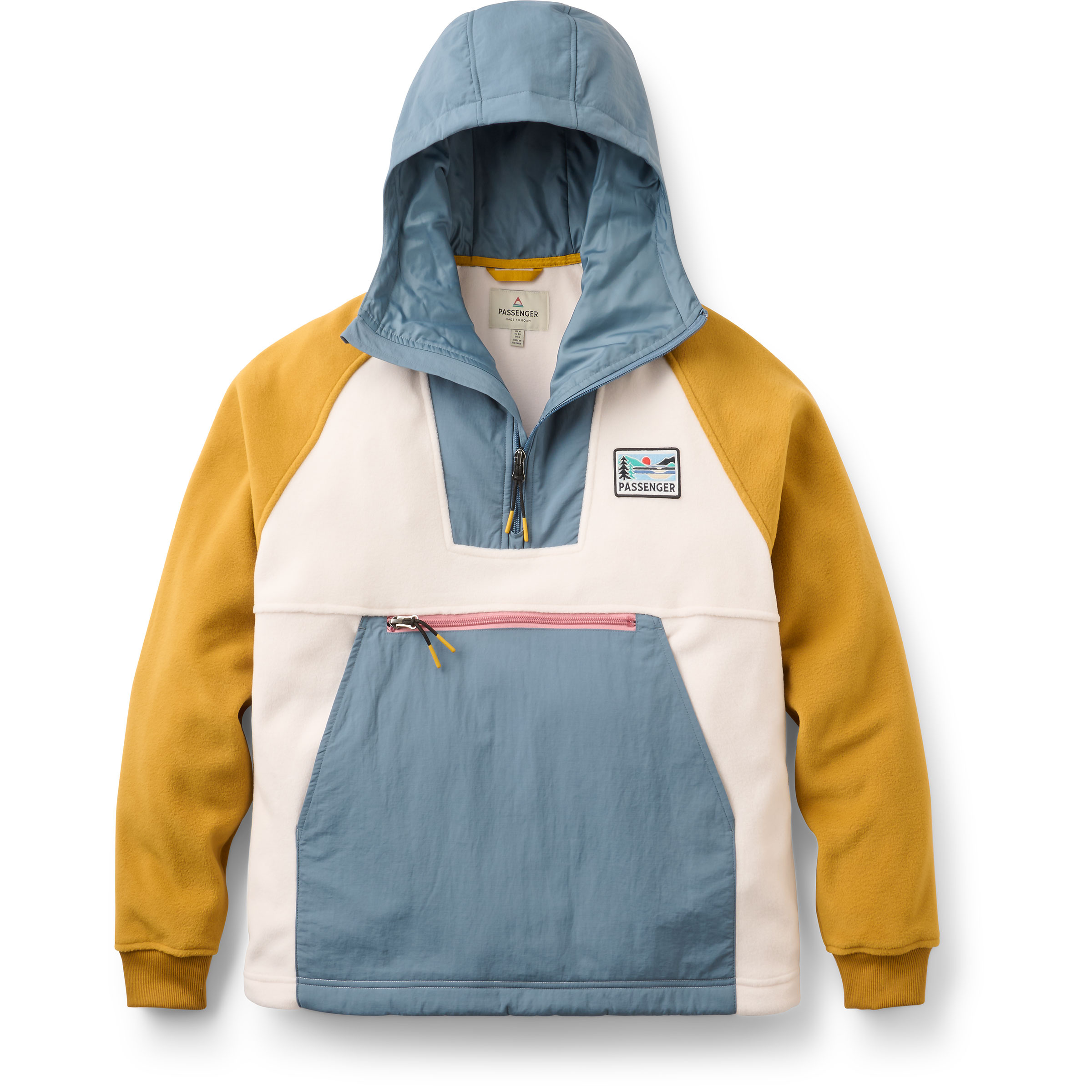 Passenger Alexander 3.0 Recycled Fleece Damen Hoodies blau Größe XS Lifestyle Wasserabweisend