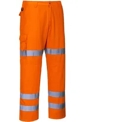 Warnschutz Bundhose "RT49" Bahn orange - XL - Orange