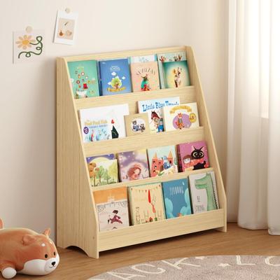 Kodotan sofa 4-Tier Kids Bookshelf, Toddler Book Display Shelves, Helps Keep Bedrooms, Playrooms, and Classrooms Organized