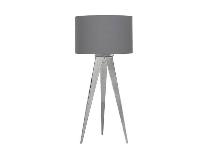Näve Tischleuchte, Chromfarben, Metall, Kunststoff, 18 cm, Lampen & Leuchten, Innenbeleuchtung, Tischlampen, Tischlampen