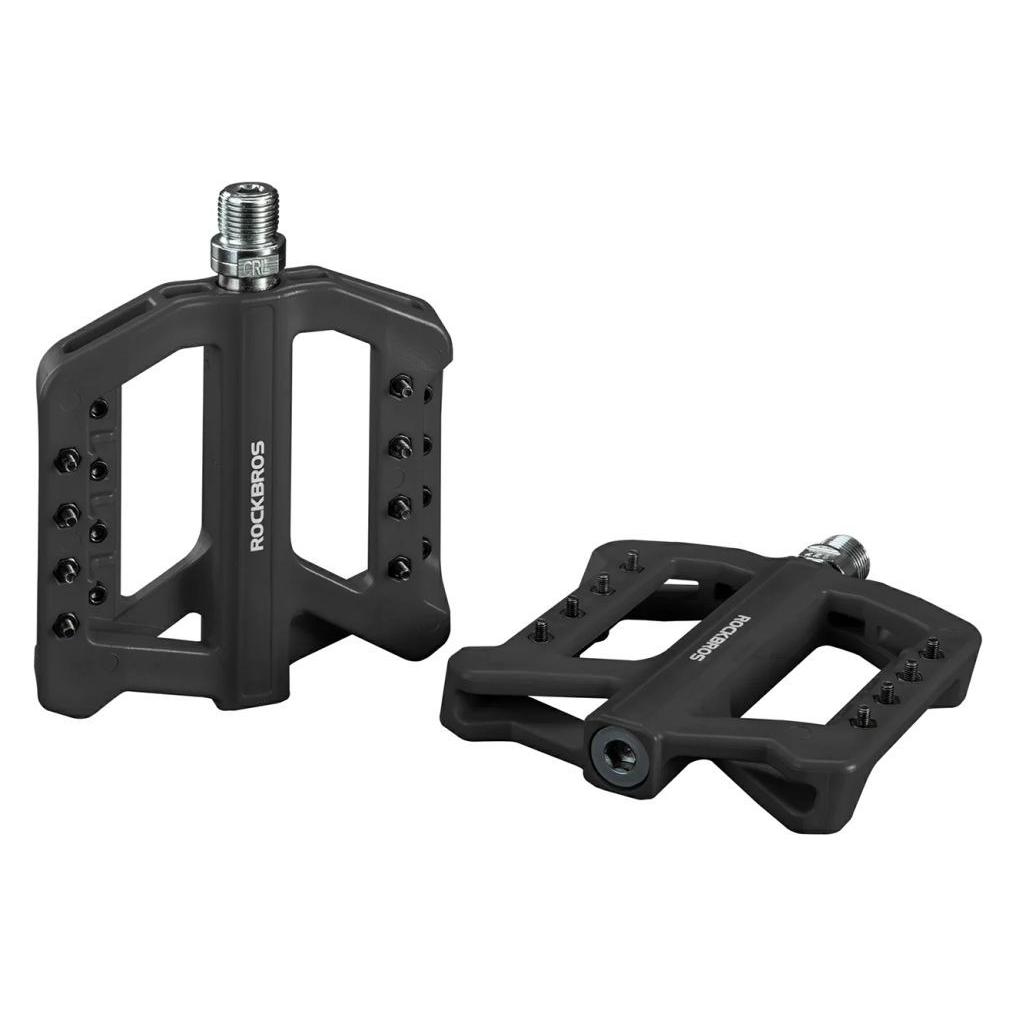 Rockbros Pedały rowerowe RK01 nylonowe - czarne (5907769390852)