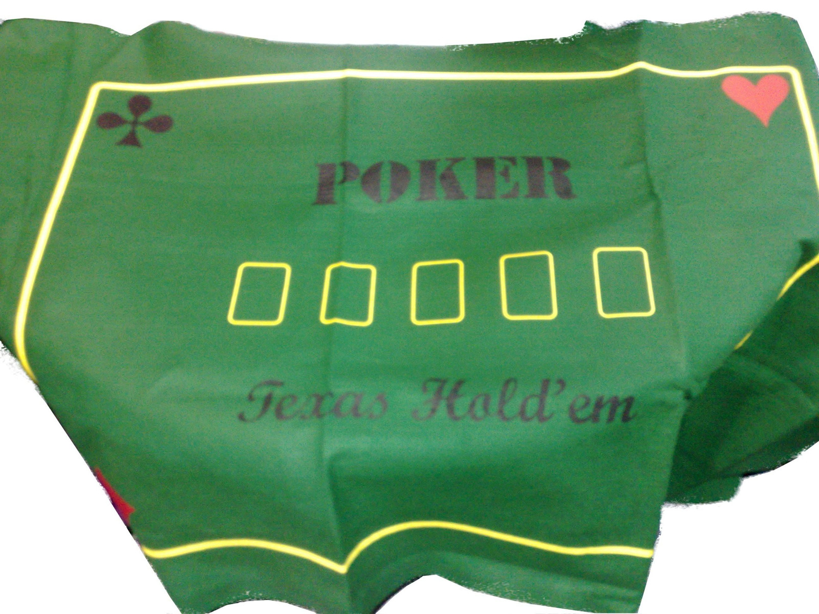 Hot Games Poker speeltafel voor volwassenen met kleurrijke bedrukking en vilt