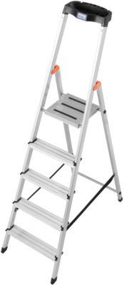 Stufenstehleiter Safety, 5 Stufen