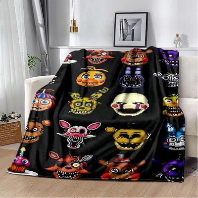 Uplift Picks FNAF Freddy Flannel Throw Blanket Soft Horror Game Bed Cover 04 150x200 Cm
