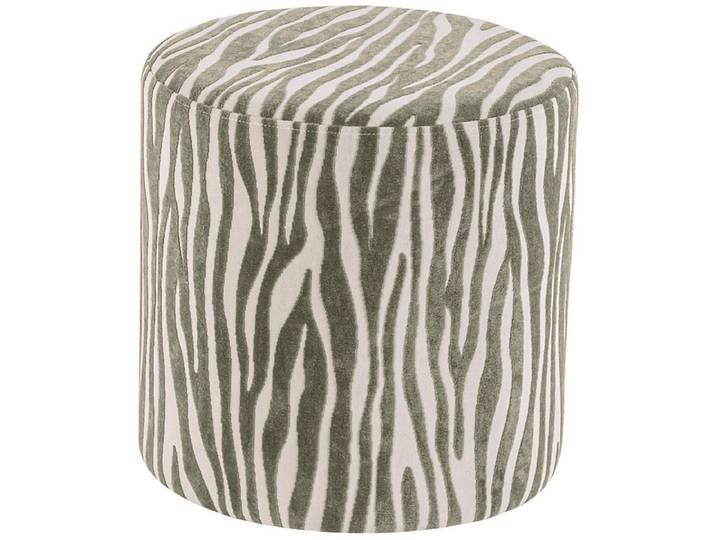 Hocker AYLA 40x40x40cm samt / stoff grün