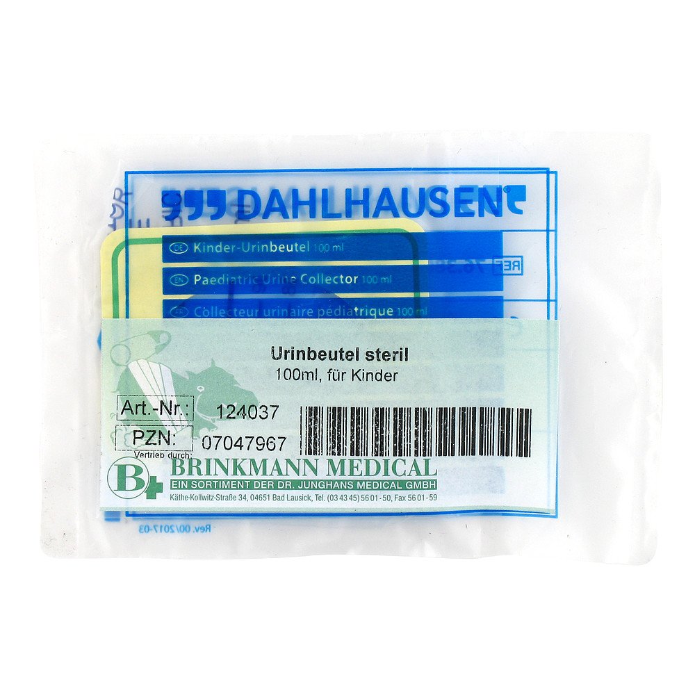 Brinkmann Medical ein Unternehmen der Dr. Junghans Urinbeutel für Kinder steril 100 ml 07047967