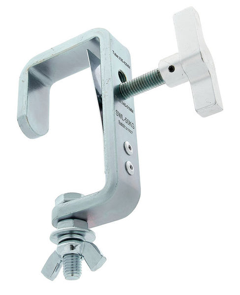 Duratruss C-Hook 50kg TÃœV 35-51mm argento