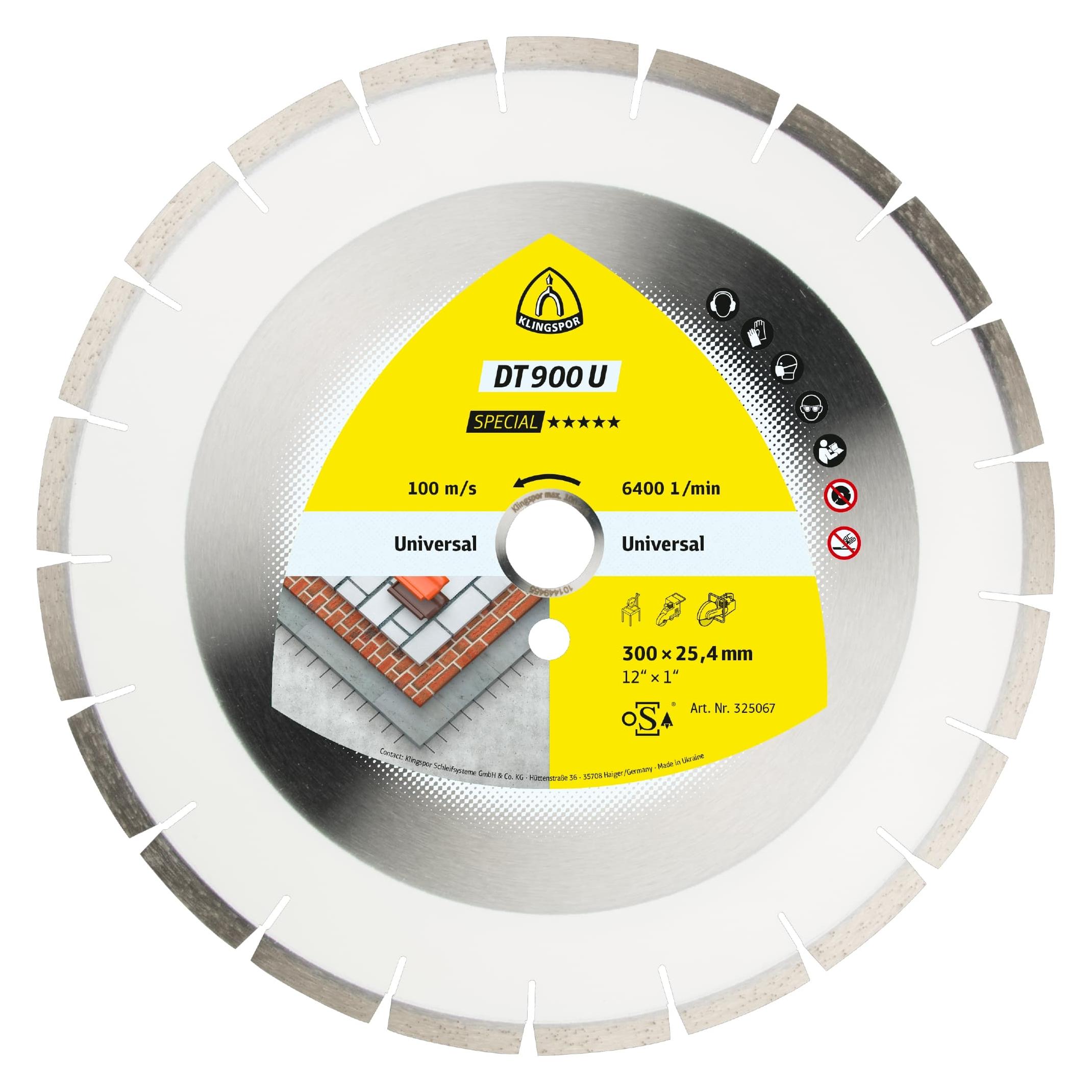 Klingspor DT 900 U Special - Diamanttrennscheibe 450 x 25,4 mm (325133)