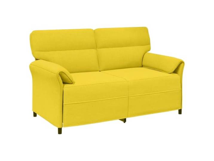 Todiikf Modernes Polstersofa Stoff Couch mit Metallrahmen Wohnzimmer Bequeme Polstercouch mit weichen Schaumstoffkissen und klappbaren Armlehnen für Wohnzimmer und Gästezimmer.