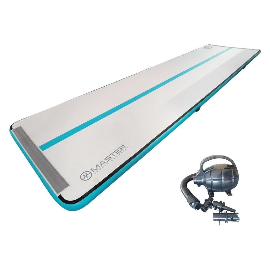 Master Dmuchany materac gimnastyczny Airtrack S-Pro 600 cm x 150 cm x 10 cm szary (36831403)