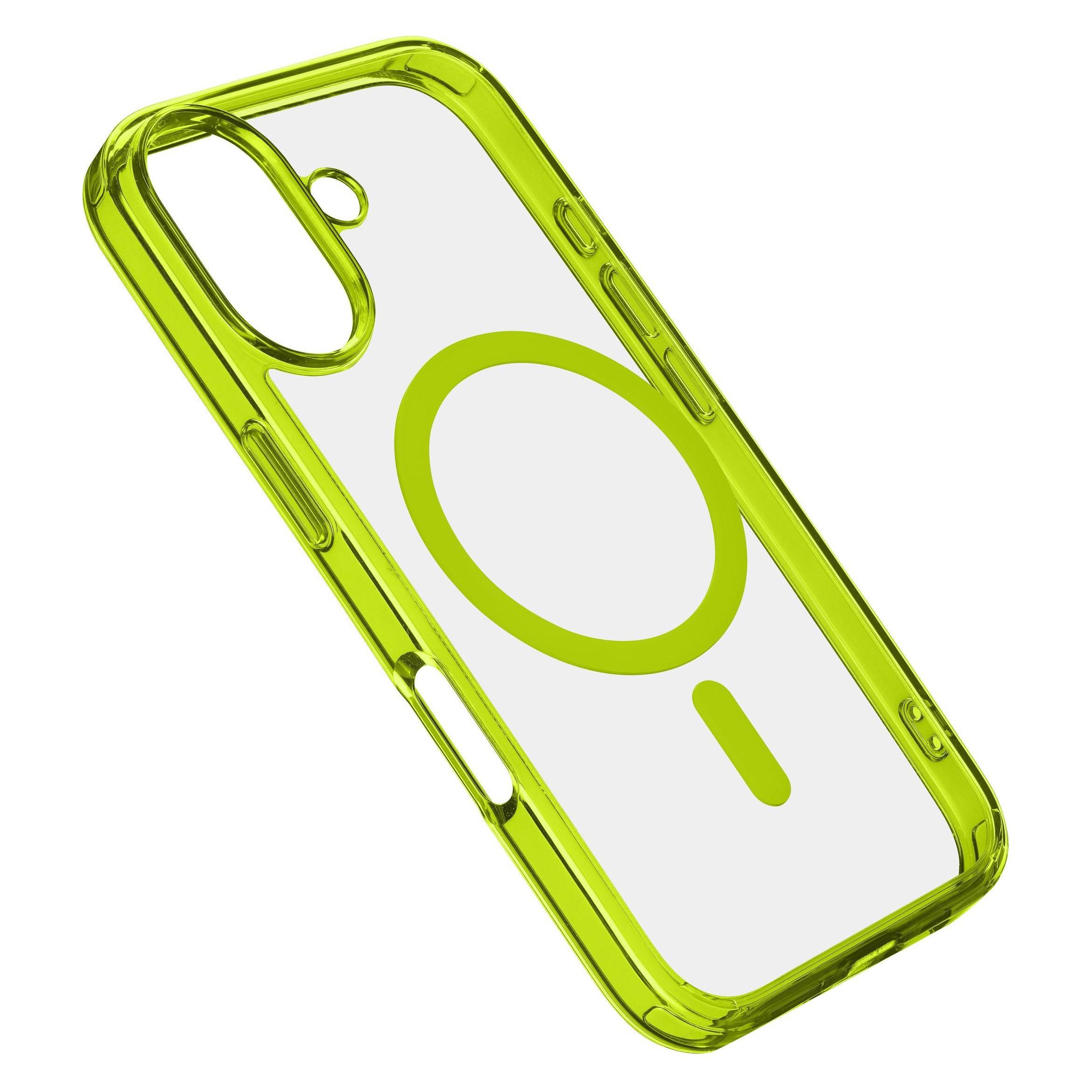 Cellularline Iconic Mag grün iPh. 16Plus ICONICMAGIPH16MAXL Backcover, für iPhone 16 Plus (Apple iPhone 16 Plus) (ICONICMAGIPH16MAXL)