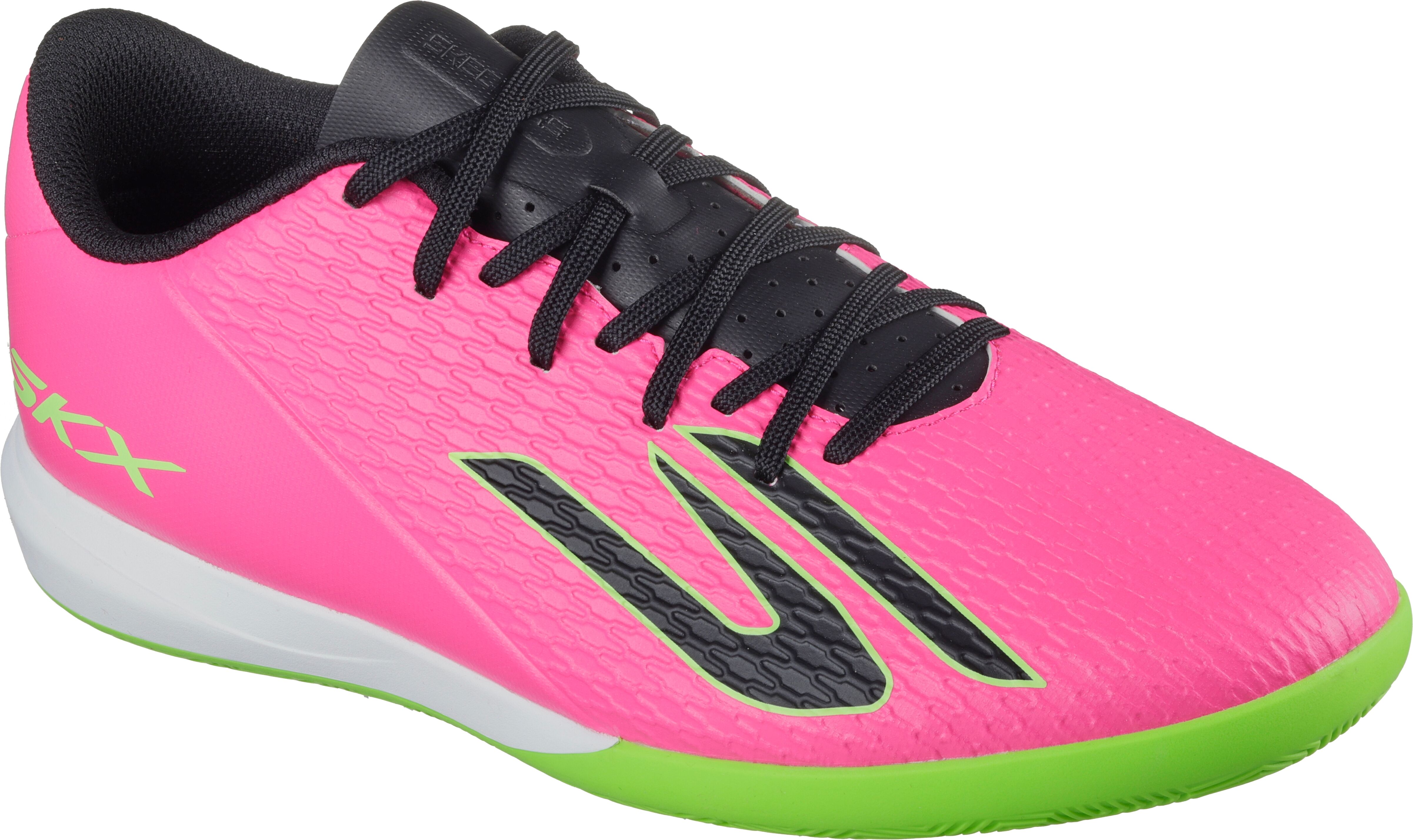 Fussballschuh SKECHERS "CLUB IC, Go Soccer Mens, Skechers Skx_2 Club Ic", Gr. 42, pkbk pink, Lederimitat, Schuhe Fussballschuh, Hallenfussballschuh mit leichter Skechers Move Foam™-Dämpfung pkbk pink 42