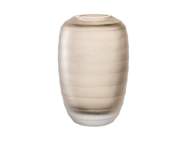Dekovase LEONARDO Vase Bellagio 16 cm, Beige , beige, H:16cm Ø:10cm, Glas, Vasen, Dekovase