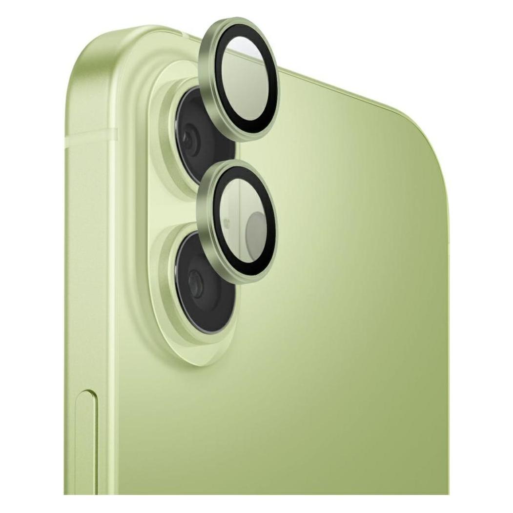 Uniq Tempered Glass for Camera Lens Optix Aluminium Camera Lens Protector for iPhone 17 with Applica (Apple iPhone 17) (UNIQ-IP6.3(2025)-ALENSDGRN)