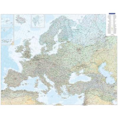 Kümmerly+Frey Europakarte physikalisch Poster 1:4,5 Mio., Karte von , Kümmerly+Frey, 978-3-259-91427-4