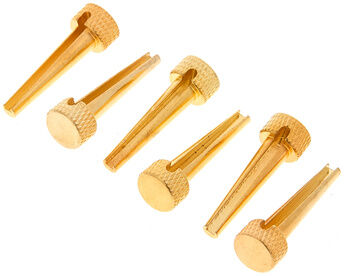 dAndrea Bridge Pins Solid Brass Flat