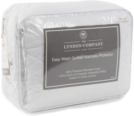 The Lyndon Company Easy Wash Mattress Protector Double