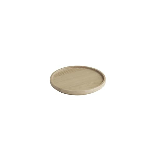 APS 19010 THE GRID zijbord, eikenhout, bruin/beige, Ø 14 cm, stapelbaar